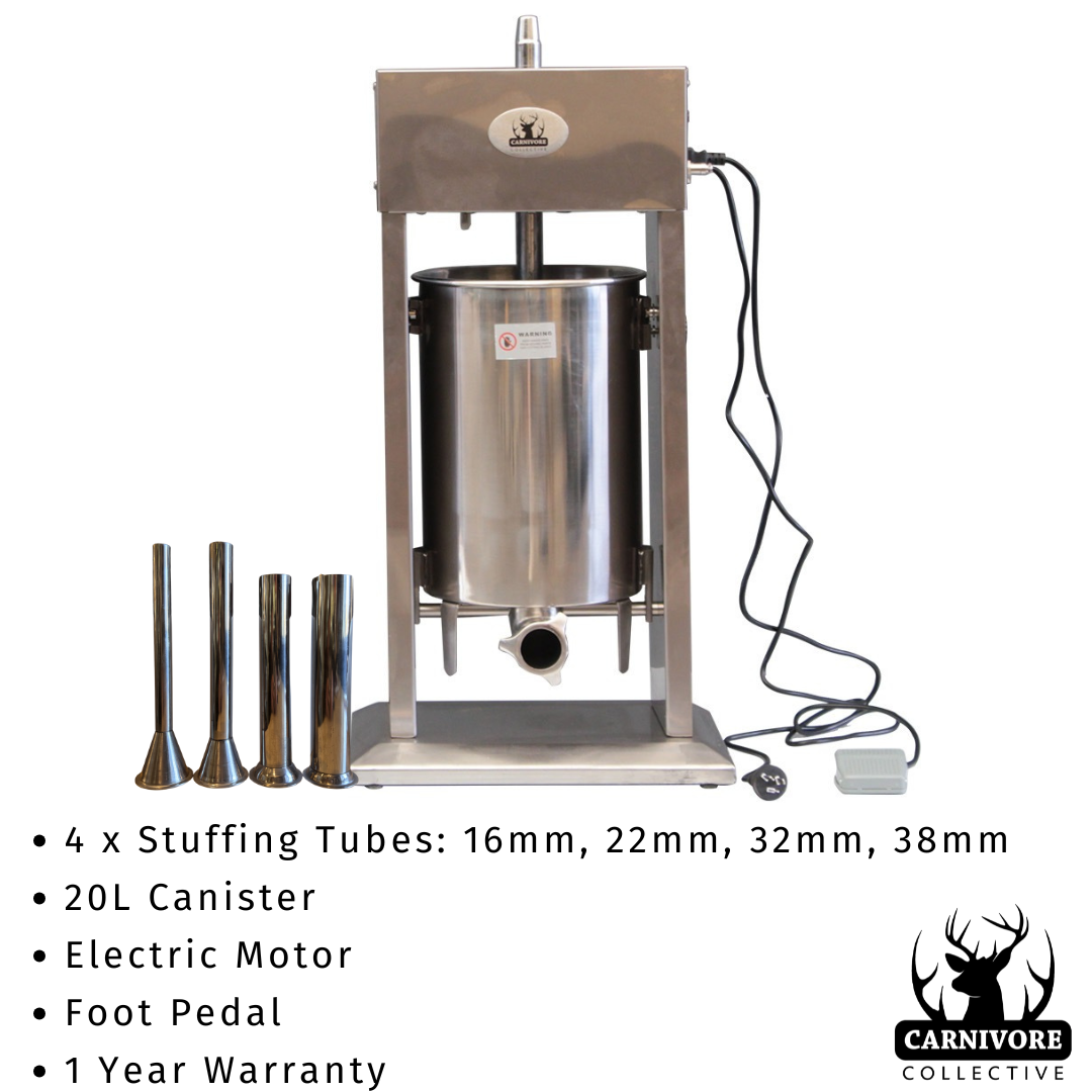 Carnivore Collective Vertical 20L Electric Sausage Stuffer